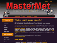Tablet Screenshot of mastermet.pl